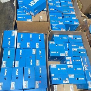 Hoka Vibrant Blue Shoe Boxes